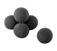VEVOR Sfere di Fuoco in Ceramica, 125 mm, 6 Pezzi, Pietre Laviche Rotonde per Uso Interno ed Esterno, Pietre Decorative per Braciere, per Caminetti a Propano Gas, Stufe, Cortili, Campeggio, Nero