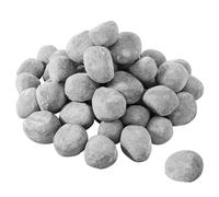 VEVOR Sfere di Fuoco in Ceramica, 25,4-50,8 mm, 48 Pezzi, Pietre Laviche per Uso Interno ed Esterno, Pietre Decorative per Braciere, per Caminetti a Propano Gas, Stufe, Cortili, Campeggio, Nero