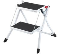 VEVOR Sgabello 2 Gradini Pieghevole Portatile Altezze Regolabili Carico 150 kg