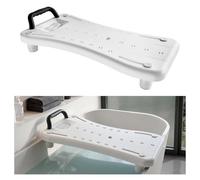 VEVOR Sgabello da Vasca da Bagno Carico max 150 kg, Sedia di Trasferimento da Doccia per Vasca da Bagno Larghezza da 41 a 62 cm, Sedile di Ausilio per Doccia con Piedini Antiscivolo per Anziani