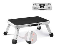 VEVOR Sgabello Portatile Capacità max. 150 kg, Scaletta Pieghevole in Acciaio 3