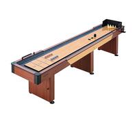 VEVOR Shuffleboard 2 in 1, 2,1 m, 2,7 m, 3,6 m, set combinato Shuffleboard e bowling, con campo di gioco antigraffio, dischi, set da bowling, cera, pennello, per sala giochi familiare