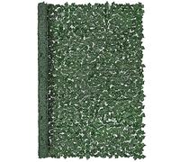 VEVOR Siepe Artificiale 244x183 cm Recinzione Privacy Edera Artificiale Privacy Tessuto a Rete Supporto e Giunto Rinforzato Decorativo Foglie Finte per Giardino, Cortile, Balcone, Terrazza