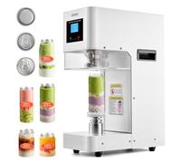 VEVOR Sigillatrice Automatica per Lattine in Alluminio e Plastica Ø 55 mm, Macchina Sigillatrice per Lattine, Altezza Regolabile, Struttura in Acciaio, per Bevande, Caffetterie e Negozi di Bevande