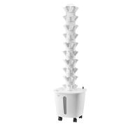 VEVOR Sistema di Coltivazione Idroponica, 50 Baccelli Verticali a 10 Livelli, Torre Idroponica Mobile con Pompa dell'Acqua e Ruote, Germinazione Interno, per Erbe Aromatiche Frutta Verdura