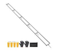 VEVOR Sistema di Guida per Segheria, Kit Binario per Segheria con Barra Trasversale Lunghezza 4,57 m, Sistema di Binario in Alluminio per Motoseghe, 4 Cunei, Kit Guida Regolabile da Falegnami