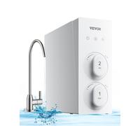 VEVOR Sistema di Osmosi Inversa, Filtro per Acqua a Osmosi Inversa Senza Serbatoio a 8 Stadi da 400 GPD, Sistema di Filtraggio dell'Acqua Sottolavello, Riduce Cattivo Sapore Piombo Cloro