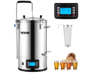 VEVOR Sistema di Produzione Automatico per Birra da 30L con Pompa Circolazione