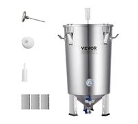 VEVOR Sistema di Produzione di Birra, Dispositivo per Produzione di Birra fermentatore in Acciaio Inox capienza 30 L, Fermentatore a Secchio per Birra, Accessori per Produzione di Birra