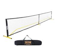VEVOR Sistema di Rete Portatile per Pickleball, Dimensioni Regolamentari 22 Piedi, Struttura in Metallo Stabile Resistente agli Agenti Atmosferici, Rete in PE Resistente, Sportiva