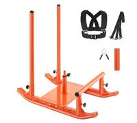 VEVOR Slitta con Pesi 1030 x 660 x 1040 mm per Dischi 25 e 51 mm Slitte per Allenamento di Forza e Forza per Esercizi Atletici, Attrezzatura per Allenamento Fitness con Maniglia, Arancione