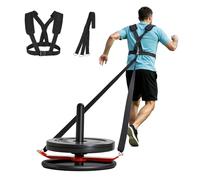 VEVOR Slitta con Pesi, Compatibile con Dischi da 51 mm Slitta per Allenamento di Forza e Forza per Esercizi Atletici, Attrezzatura per Allenamento Fitness con Imbracatura, Arancione e Nero