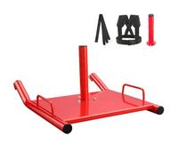VEVOR Slitta per Allenamento della Forza, Slitta per Allenamento della velocità, Attrezzatura da Allenamento in Acciaio per Esercizi Atletici, Adatto a Piastra Pesi da 2"