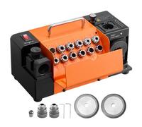 VEVOR Smerigliatrice Affilatrice per Punte da Trapano MR-13D, da 3-15 mm con Angolo di Smusso Regolabile, Labbro di Taglio Anteriore e Angolo di Punta di 95°-135°, con 13 Pinze, Mole CBN e SDC