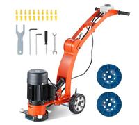 VEVOR Smerigliatrice Elettrica per Pavimenti in Cemento 180 mm Lucidatrice per Pavimenti in Cemento 1500W 1400 Giri/min Motore Senza Spazzole, Smerigliatrice per Superfici per Granito/Marmo/Pietre