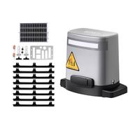 VEVOR Solar Sliding Gate Opener, 280W Kit Apricancello, Grigio