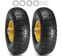 VEVOR Solid PU Run-Flat Pneumatico Ruota Flat Free Tubeless 10" Confezione da 2
