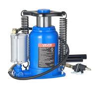 VEVOR Sollevatore a Bastone da Pavimento Capacità 32 t, Intervallo di Sollevamento 255-415 mm, Cric a Bottiglia Saldato per Impieghi Gravosi Pneumatico o Manuale con Pompa per SUV, Camion