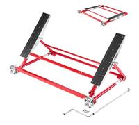 VEVOR Sollevatore per Auto Manuale Portatile, Capacità Max 2300 kg Sollevatore a Forbice Manuale per Auto con Altezza Max 585 mm, Larghezza e Ruote Regolabili, per SUV Mini Camion, Uso Garage Officina
