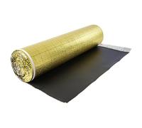 VEVOR Sottopavimento 18,6 m², Imbottitura per Pavimenti con Nastro Adesivo e Barriera al Vapore, Schiuma IXPE ad Alta Resistenza con PE Dorato, Isolamento Acustico Riduce Rumore, per Laminato e Legno