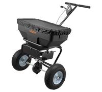 VEVOR Spandiconcime a Spinta Larghezza di Spandimento 3,66 m, con Pneumatici Fuoristrada da 330 mm, Controllo del Flusso Regolabile, Tramoggia con capacità di 59 kg, per Prato per Fertilizzanti, Semi