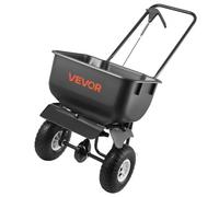 VEVOR Spandiconcime a Spinta Larghezza Spandimento 3,6m, capacità di Carico 36,3kg con Ruote da Esterno, Spargitore per Prato e Giardino a Spinta per Semi Concimi Fertilizzanti Sale e Antighiaccio