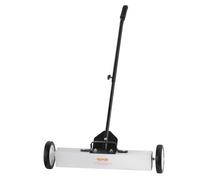 VEVOR Spazzatrice Magnetica Asta Telescopica 77-113cm per Pavimenti Raccoglitore per Piccole Parti Metalliche Forza Magnetica Max. 22,6kg, Scopa Magnetica con Ruote di Raccolta per Chiodi Viti Metalli