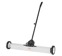 VEVOR Spazzatrice Magnetica Asta Telescopica 77-113cm per Pavimenti Raccoglitore per Piccole Parti Metalliche Forza Magnetica Max. 24,9kg, Scopa Magnetica con Ruote di Raccolta per Chiodi Viti Metalli