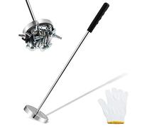 VEVOR Spazzatrice Magnetica Manuale Asta Lunghezza 635 mm Regolabile tra 210-845 mm, Scopa Magnetica per Pavimenti Forza Magnetica Max. 15,9kg Portatile, Raccoglitore Spazzatrice di Trucioli Metallici