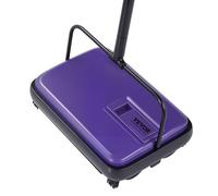 VEVOR Spazzola per Tappeti Manuale, Spazzola con capacità Contenitore della Polvere 300 ml, Facile da Svuotare, Larghezza di Pulizia 17 cm, per Tappeti, Peli di Animali Domestici, Viola