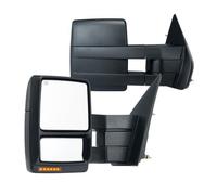 VEVOR Specchietti da Traino, Coppia Sinistro Destro per Ford F150, 2004-2014, Luce Segnalazione Pozzanghera, Vetro Piano Convesso, Manuale Pieghevole Telescopico, Riscaldamento Sbrinamento, Nero
