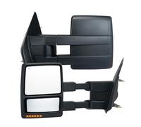 VEVOR Specchietti da Traino, Coppia Sinistro Destro per Ford F150, 2004-2014, Luce Segnalazione Pozzanghera, Vetro Piano Convesso, Manuale Pieghevole Telescopico, Riscaldamento Sbrinamento, Nero