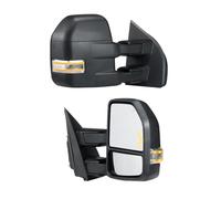 VEVOR Specchietti da Traino, Coppia Sinistro Destro per Ford F150, 2015-2018, Luce Segnalazione Pozzanghera, Vetro Piano Convesso, Manuale Pieghevole Telescopico, Riscaldamento Sbrinamento, Nero
