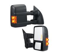 VEVOR Specchietti da Traino, Coppia Sinistro Destro per Ford F250 F350 F450 F550 2008-2016, Luce Segnalazione, Vetro Piano Convesso, Manuale Pieghevole Telescopico, Riscaldamento Sbrinamento, Nero