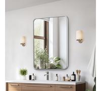 VEVOR Specchio da Parete Quadrato 762 x 559 mm Specchio con Cornice per Bagno