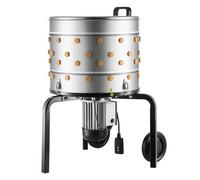 VEVOR Spiumatrice Elettrica per Pollame da 900 W, Spiumatrice per Polli a Tamburo in Acciaio Inossidabile Velocità 230 giri/min, Spennatrice Rotante per Spiumatura di Polli, Anatre, Tacchini