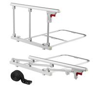 VEVOR Sponda Letto Pieghevole per Anziani, Sponda di Supporto per il Letto da 70 cm in Metallo con Cinghia di Fissaggio, Bastone da Comodino con Tubo Regolabile in Altezza, King, Queen