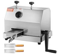 VEVOR Spremiagrumi Commerciale Canna da Zucchero, Macchina per Spremiagrumi per Canna da Zucchero Resistente da 50g/h con 3 Rulli Acciaio Inox, Pressa Manuale per Spremiagrumi per Canna da Zucchero