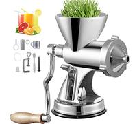 VEVOR Spremiagrumi Manuale con Base a Ventosa Spremiagrumi di Grano Spremiagrumi in Acciaio Inossidabile Spremitura Frutta Spremitura Grano Ginger Mela Uva
