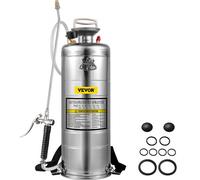 VEVOR Spruzzatore 12L in Acciaio Inossidabile, Spruzzatore Manuale a Pompa, Spruzzatore da Giardino Rinforzato a Pressione da 3,3 Pollici, Spruzzatore per Giardinaggio Domestico e Pulizia del Terreno