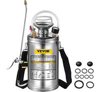 VEVOR Spruzzatore 6L in Acciaio Inossidabile, Spruzzatore Manuale a Pompa, Spruzzatore da Giardino Rinforzato a Pressione da 3,3 Pollici, Spruzzatore per Giardinaggio Domestico e Pulizia del Terreno