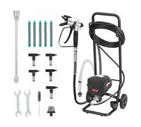 VEVOR Spruzzatore di Vernice Airless con Supporto 640 W 3000 PSI, Sistema di Spruzzatura della Vernice con Spazzola di Pulizia, Asta di Prolunga e Ugelli, Spruzzatore per Verniciatura Uso Domestico