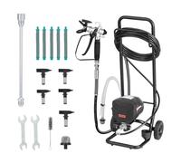 VEVOR Spruzzatore di Vernice Airless con Supporto 640 W 3000 PSI, Sistema di Spruzzatura della Vernice con Spazzola di Pulizia, Asta di Prolunga e Ugelli, Spruzzatore per Verniciatura Uso Domestico