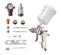 VEVOR Spruzzatore Pneumatico per Verniciatura a Gravità LVLP 600 mL 3 Ugelli
