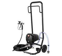 VEVOR Spruzzatore Vernice con Supporto, Spruzzatore Airless Elettrico ad Alta efficienza 750 W 3000 PSI Carrello, Effetto Pittura Fine e Uniforme, Spruzzatori di Vernice per Mobili