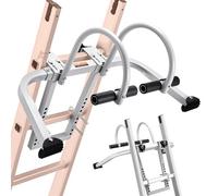 VEVOR Stabilizzatore per Scale, Gancio di Supporto per Scale a Parete Estensibile, Accessori per Scale di Colmo del Tetto Orizzontalmente Verticalmente, Barra a T con Impugnatura in Gomma in Acciaio