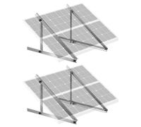 VEVOR Staffe di Montaggio per Pannelli Solari 1140 mm Staffe di Montaggio con Inclinazione Regolabile 0 a 90° Supportano Pannelli Solari da 100-400 W con Gambe Inclinabili Pieghevoli per Barca, Tetto