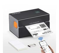 VEVOR Stampante Termica per Etichette 4 X 6 Codice a Barre Risoluzione 300 DPI, Connessione USB/Bluetooth, Etichettatrice Termica 150 mm/s Compatibile a IOS/Android/Windows/MAC OS/Linux/Chromebook