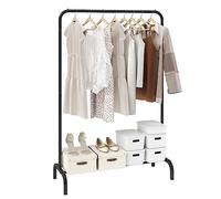 VEVOR Stand Appendiabiti Barra Singola Ripiano Singolo da Appendere per Camera da Letto Soggiorno, Appendiabiti in Acciaio al Carbonio Q235 Diametro del Tubo 25,4 mm, Stand Appendiabiti Peso di 2,9 kg