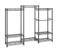 VEVOR Stand Appendiabiti Capacità Carico Max. 362kg 8 Ripiani in Totale 4 Barre